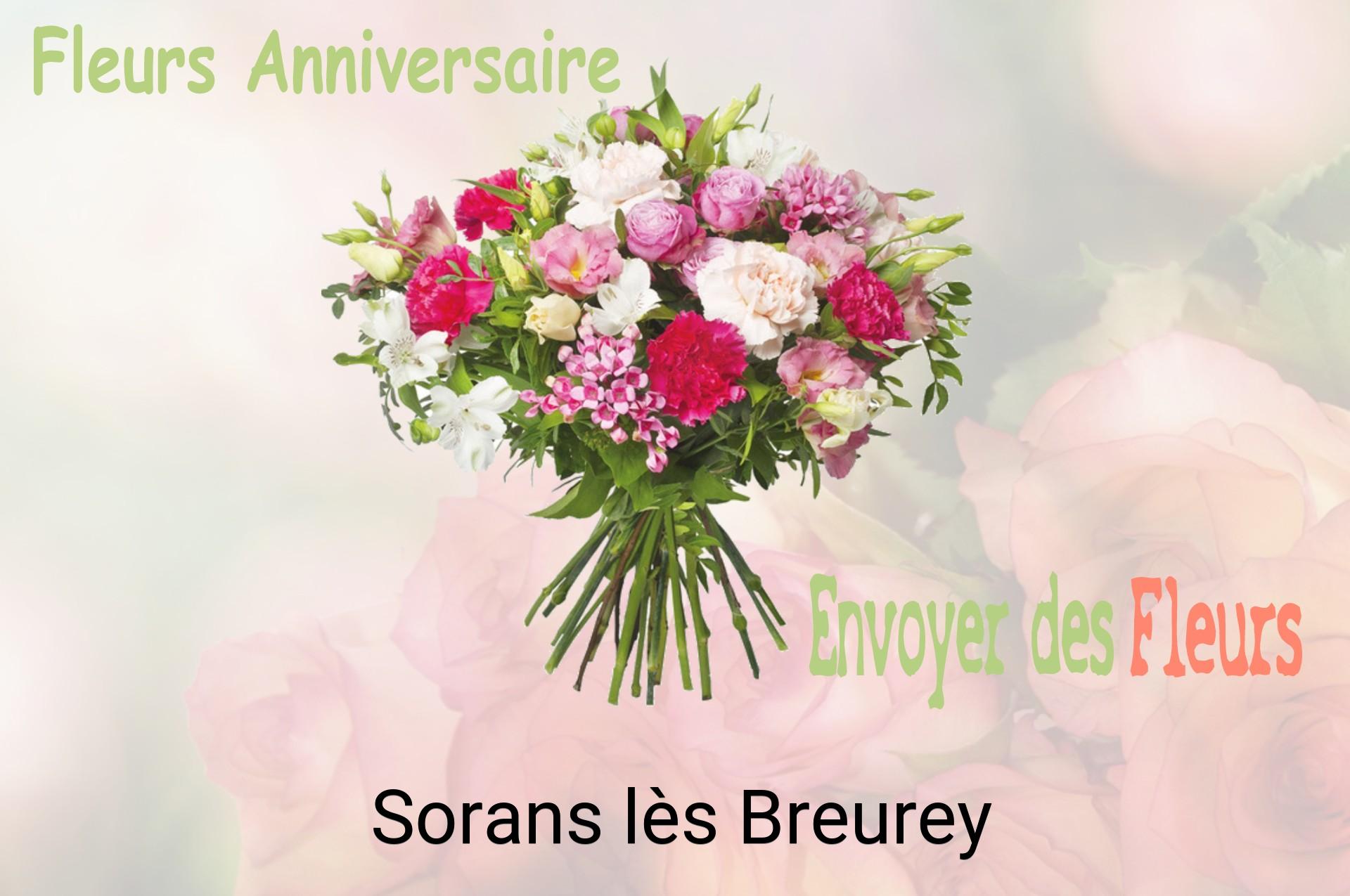Bouquet de fleurs d’anniversaire livré à Sorans-lès-Breurey