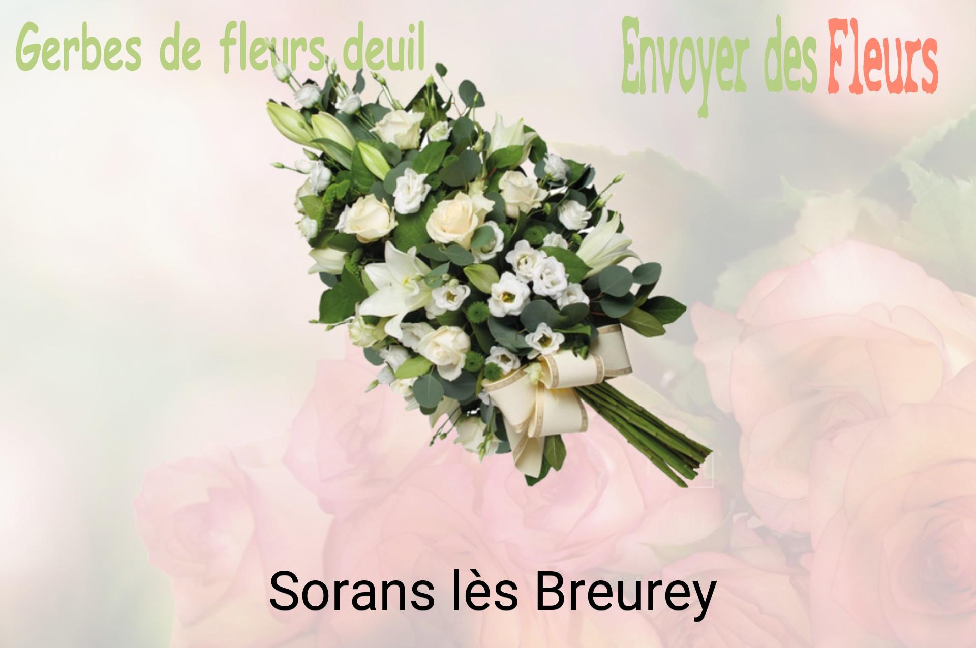 Gerbe de fleurs de deuil livrée à Sorans-lès-Breurey